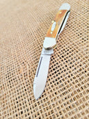 Case XX Cutlery Baby Butterbean Pocket Knife Stainless Steel Blades Stag Handle