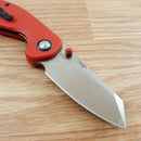 CJRB Maileah Linerlock Folding Knife 2.38" AR-RPM9 Stainless Steel Blade Red G10 Handle