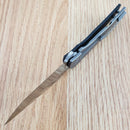 Ontario Carter Trinity Folding Knife 2.88" AUS8 Steel Blade Black G10 Handle