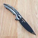 Bestech Knives Ornetta Folding Knife 3.63" N690 Steel Blade Carbon Fiber / G10 Handle