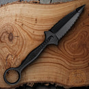 Cold Steel FGX Ring Fixed Knife 3.5" Black Griv-Ex One Piece Construction Blade 92FR