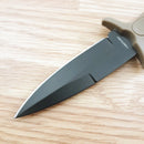 Smith & Wesson Boot Fixed Knife 3" Black Stainless Steel Blade Tan Rubber Handle