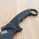 Cold Steel Tiger Fixed Knife 4.75" AUS-8A Steel Blade Balck Textured Griv-Ex Handle