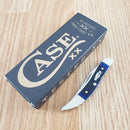 Case XX Small Texas Toothpick Folding Knife 2.25" Surgical Steel Blade Blue Bone Handle 02804
