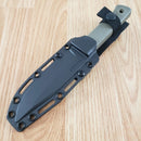 Cold Steel SRK Compact Fixed Knife 5" Black Tuff-Ex Coated SK5 Carbon Steel Clip Point Blade Dark Earth Kray-Ex Handle 49LCKDDEBK