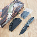 ESEE Model 3 Fixed Knife 3.88" Black Powder Coated 1095HC Steel Blade 3D Machined G10 Handle 3PMB002