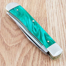 Case XX John Deere Trapper Pocket Knife Stainless Steel Blades Kirinite Handle 15772