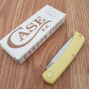 Case XX Sod Buster Jr Pocket Knife Carbon Steel Blade Yellow Synthetic Handle 00032