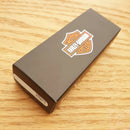 Case XX Harley TecX Framelock Folding Knife 2.5" Stainless Steel Blade Black Stainless Handle 52222