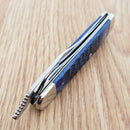 Case XX Cutlery RussLock Folding Knife 2.7" Stainless Steel Blade Navy Blue Bone Handle 07057
