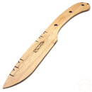 Condor River Wooden Fixed Knife 3.5" Natural Wood Blade Walnut/Turquoise Handle