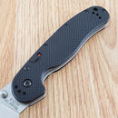 Ontario RAT IA SP Folding Knife 3.5" Satin AUS-8 Steel Blade Black G10 Handle