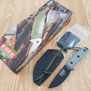 ESEE Model 3 Fixed Knife 3.75" Full Tang 1095HC Steel Blade Black Micarta Handle