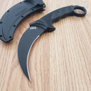 Cold Steel Tiger Fixed Knife 4.75" AUS-8A Steel Blade Balck Textured Griv-Ex Handle