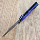 Civivi Brazen Folding Knife 3.5" Sandvik 14C28N Steel Blade Purple G10 Handle