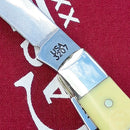 Case XX Mini Trapper Pocket Knife Carbon Steel Blades Yellow Synthetic Handle