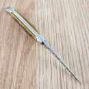 Rough Ryder Baby Toothpick Folding Knife Stainless Steel Blade Amber Bone Handle