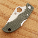 Spyderco Ladybug 3 Lockback Folding Knife 1.88" VG-10 Steel Blade Green FRN Handle