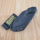 TOPS Devils Claw Fixed Knife 2.75" Black 1095 High Carbon Steel Blade G10 Handle