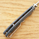 CJRB Small Feldspar Linerlock Folding Knife 3" D2 Tool Steel Blade Blue/Gray G10 Handle