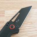 CJRB Ruffian Folding Knife 3.09" AR-RPM9 Steel Wharncliff Blade Black G10 Handle