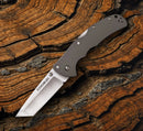 Cold Steel Code 4 Folding Knife 3.5" S35VN Steel Blade Gray Aluminum Handle