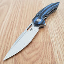 Bestech Knives Ornetta Folding Knife 3.63" N690 Steel Blade Carbon Fiber / G10 Handle