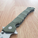 Cold Steel Large Luzon Liner Folding Knife 6" 8Cr13MoV Steel Blade OD Green GFN Handle