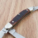 Rough Ryder Tiny Stockman Pocket Knife 440 Steel Blades Amber Jigged Bone Handle
