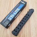 Cold Steel Ti-Lite Linerlock Folding Knife 6" S35VN Steel Blade Black G10 Handle
