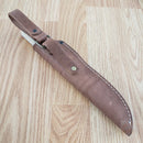 BPS Knives Camping Fixed Knife 4.25" 1066 Carbon Steel Full Tang Blade Walnut Handle