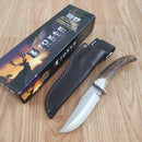 Joker Fixed Knife 4.25" Vanadium Molybdenum Steel Blade Stag Handle JKRCC71