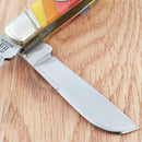 Rough Ryder Stockman Lollipop Pocket Knife Stainless Steel Clip / Sheepsfoot And Spey Blades Multi Synthetic Handle