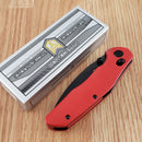 Bestech Knives Ronan B-Lock Folding Knife 3.25" 14C28N Stainless Steel Blade Red G10 Handle