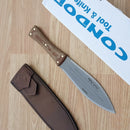 Condor African Bush Fixed Knife 7" 1075HC Carbon Steel Blade Micarta Handle