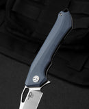 Bestech Knives Platypus Linerlock Folding Knife 3.5" D2 Tool Steel Blade Blue-Gray G10 Handle
