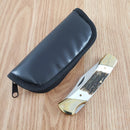 Schrade Lockback Folding Knife 3.75" Satin Stainless Steel Blade Stag Handle