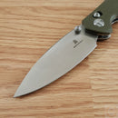 Bestech Knives Ronan B-Lock Folding Knife 3.25" 14C28N Sandvik Steel Blade OD Green G10 Handle