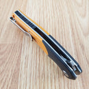 Bestech Knives Penguin Liner Folding Knife 3.63" D2 Tool Steel Blade Black / Orange G10 Handle