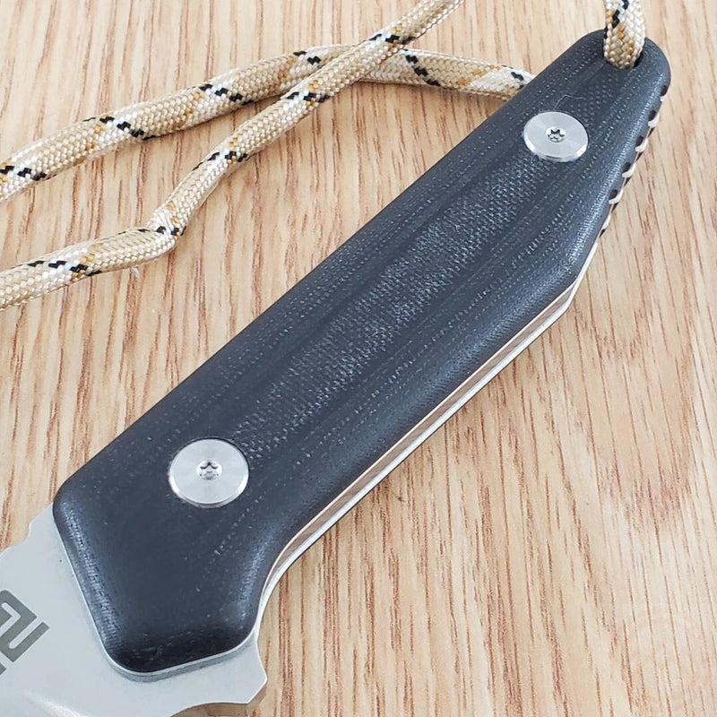 Artisan Cutlery Osprey Fixed Knife 3.75" D2 Tool Steel Blade Black/White G10