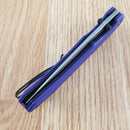 Civivi Brazen Folding Knife 3.5" Sandvik 14C28N Steel Blade Purple G10 Handle