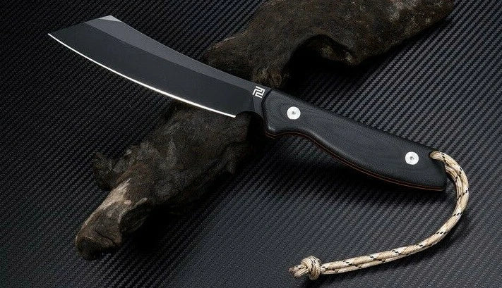 Artisan Cutlery Tomahawk 6.25" D2 Tool Carbon Steel Blade Black G10 Handle