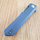 Bestech Knives Bestechman Dundee Linerlock Folding Knife 3.5" D2 Tool Steel Blade Blue-Gray G10 Handle