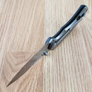 Bastinelli Creations Folding Knife 3.13" D2 Tool Steel Blade Black G10 / Titanium Handle