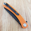 Artisan Small Orthodox Folding Knife 2.75" D2 Steel Blade Textured G10 Handle