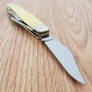 Case XX Large Stockman Pocket Knife Carbon Steel Blades Yellow Synthetic Handle