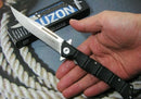 Cold Steel Large Luzon Folding Knife 6" 8Cr13MoV Steel Blade Black GFN Handle