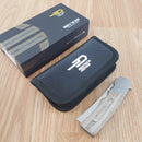 Bestech Spanish Tip Folding Knife 3.75" Bohler M390 Steel Blade Micarta/Titanium Handle