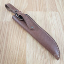 BPS Knives Camping Fixed Knife 4.25" Scandi Grind 1066 Carbon Steel Full Tang Blade Walnut Handle