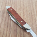 Case XX Cutlery Peanut Pocket Knife Stainless Blades Smooth Chestnut Bone Handle 28702